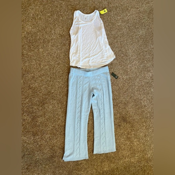 all in motion Other - Target Soft White Tank Top and sweater flare outfit